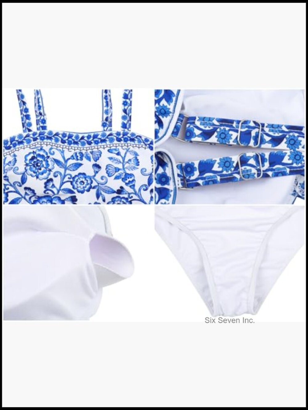 Tankini Swimsuits Tummy Control Two Piece with Skirt Modest Slimming Swim Dress - Picture 6 of 6